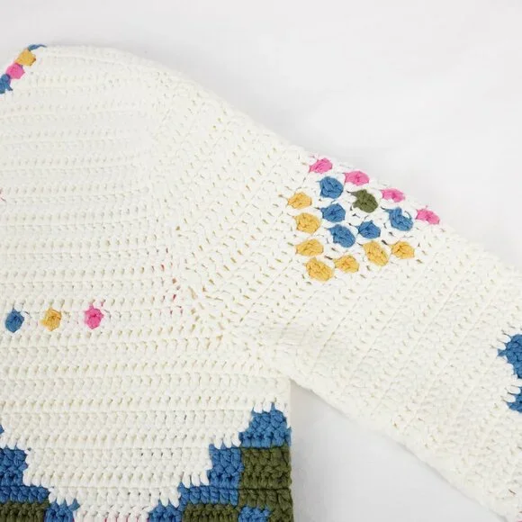 Hunter Bell Callen Knit Long-Sleeve Cardigan In Pink Multi - Size XS (NWT) - Picture 5 of 9